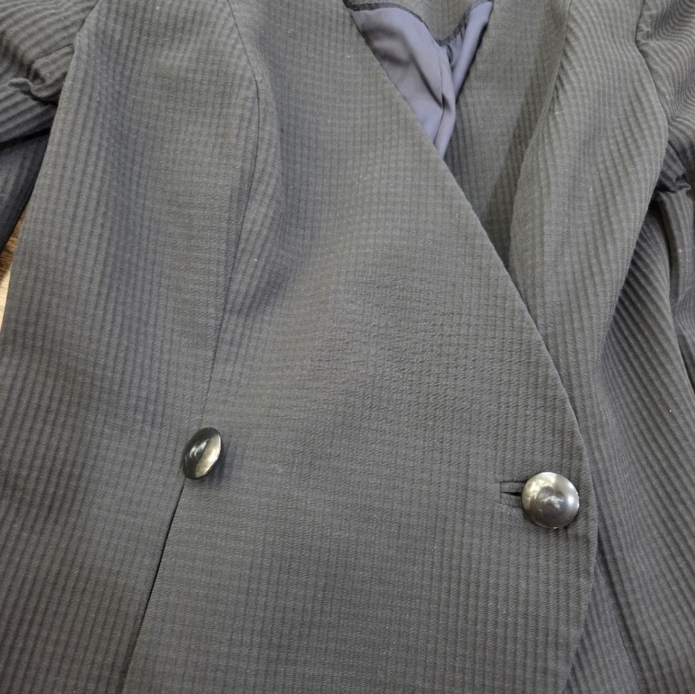 Brooks Brothers Elegant Black Textured two Buttons Women's Blazer Sz.4P - Picture 3 of 12